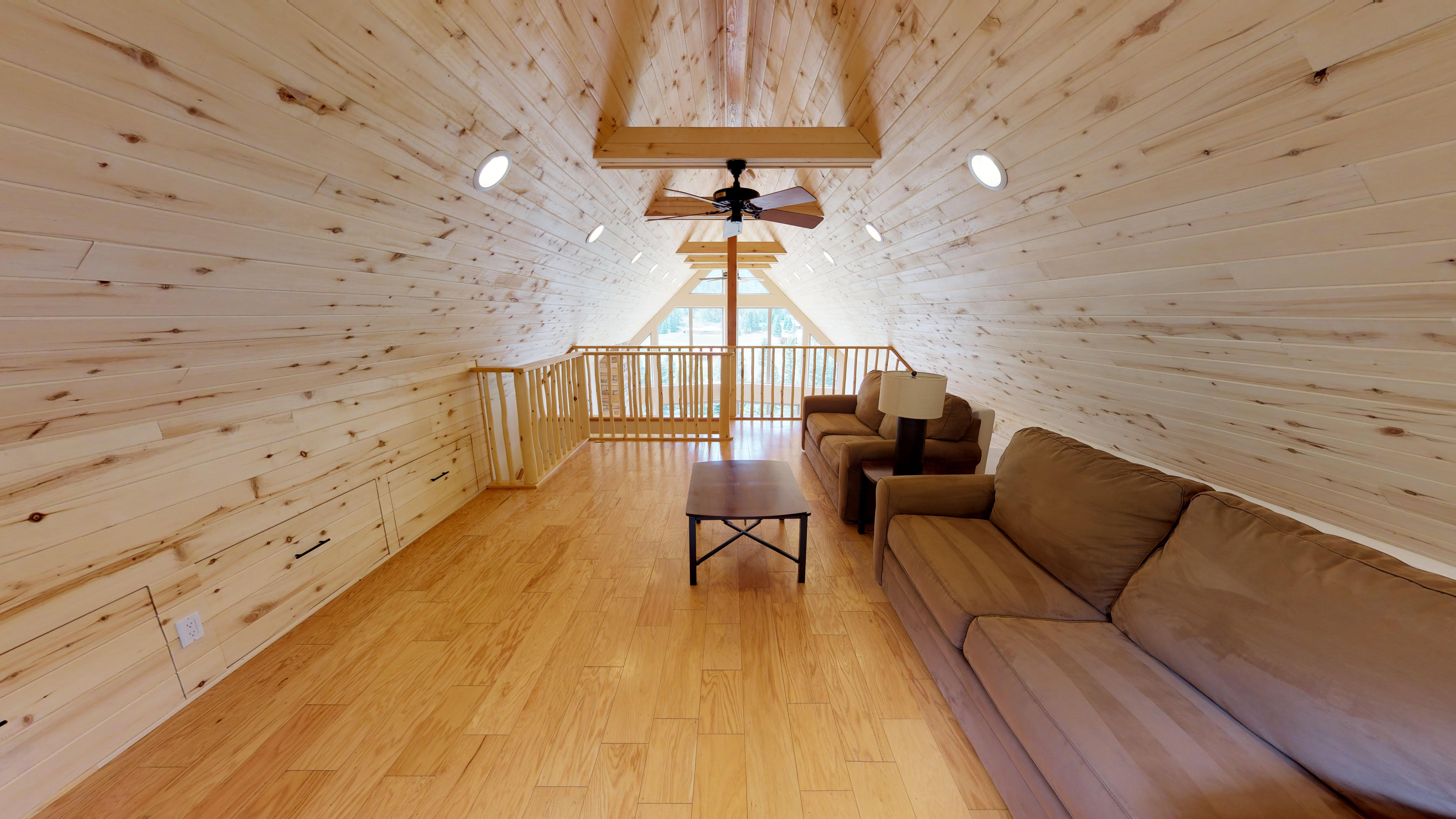 Loft area with 2 queen-size sleeper sofas and plenty of room