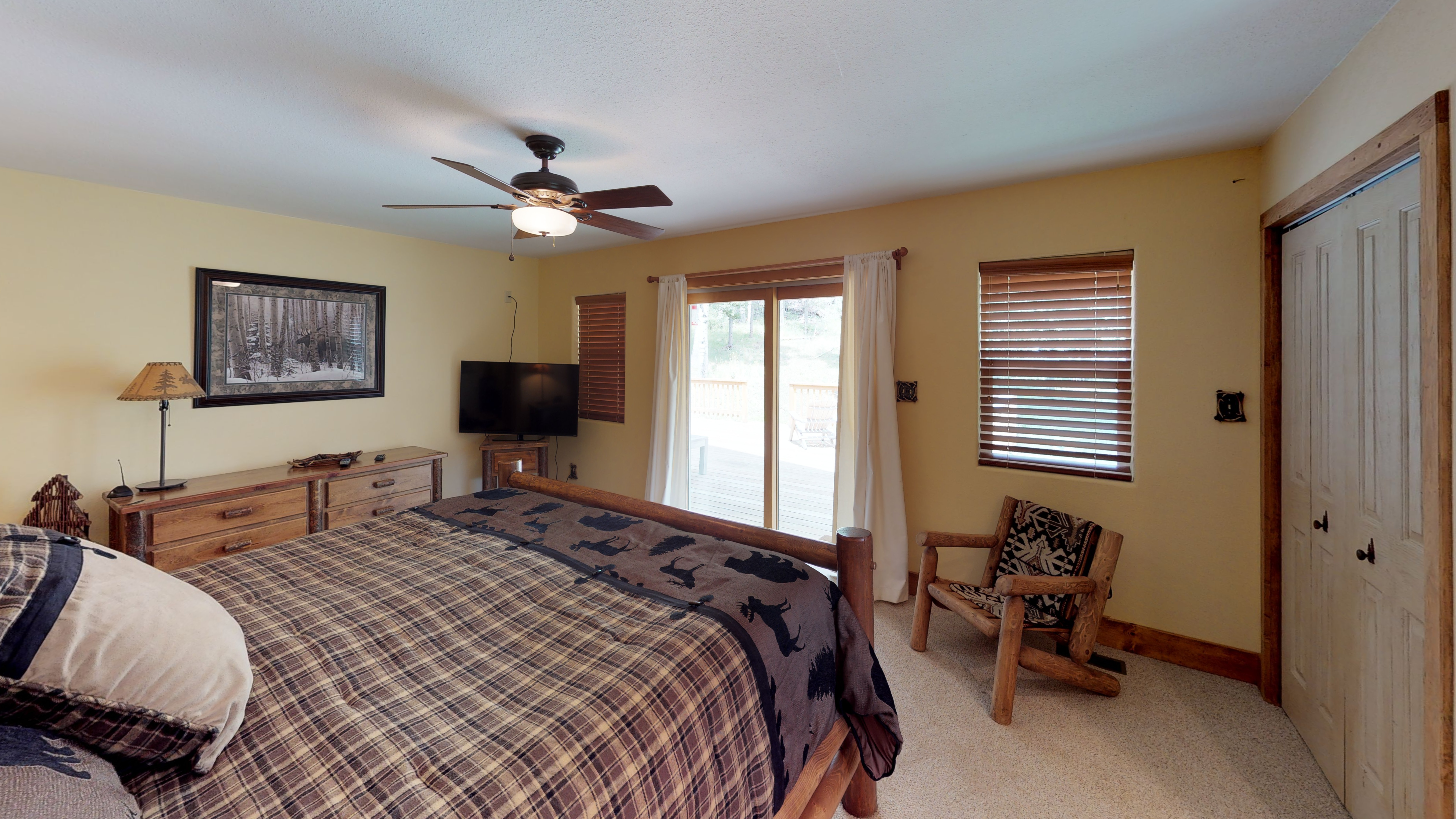Wake up to mountain views from your comfortable bed every morning